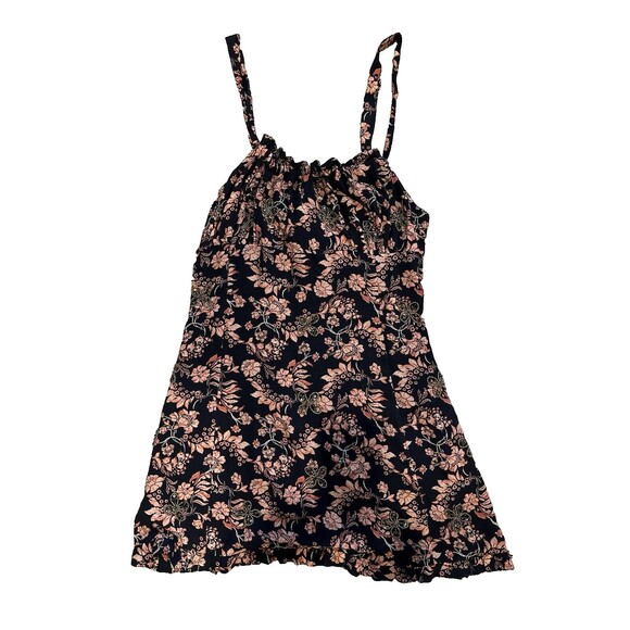 Free People women Made Ya Look Short Mini Dress sz Small Floral Embellished Bead - Picture 4 of 13